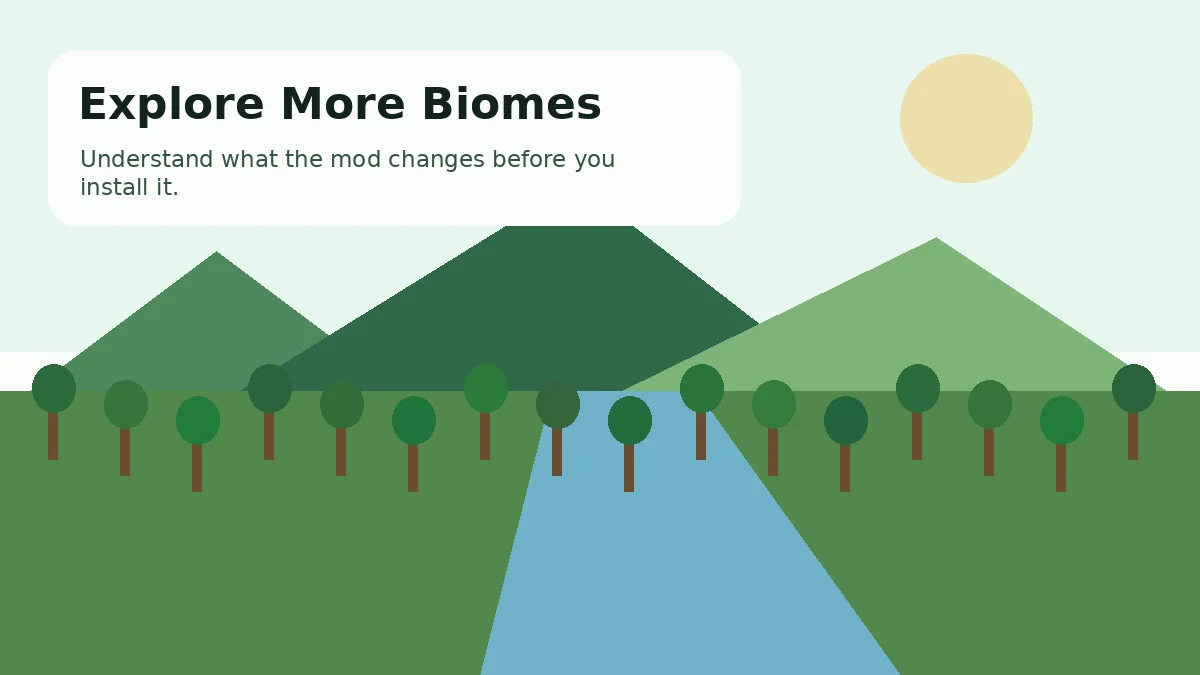 Original biome landscape visual